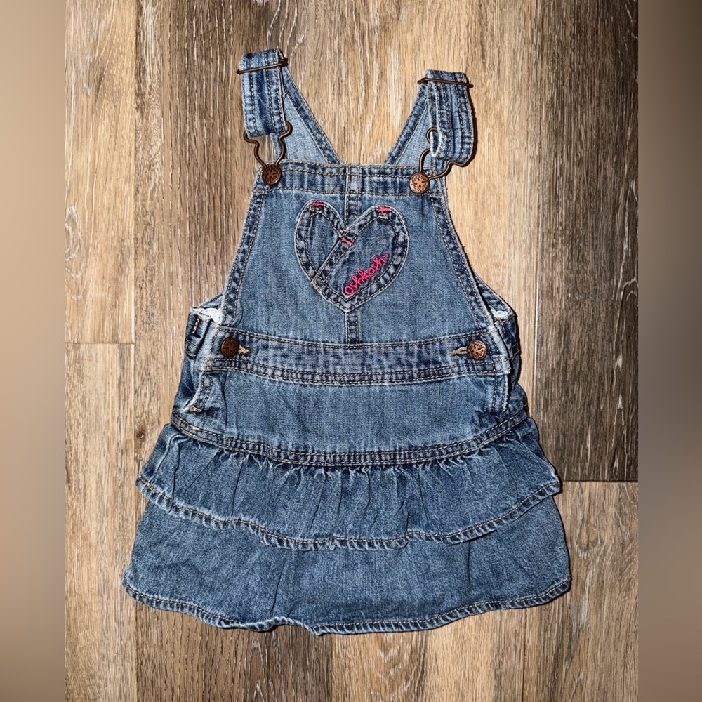Vintage Oshkosh B'gosh Denim Overall Dress LOVE
